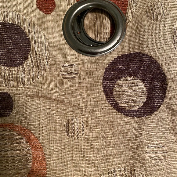 Curtains, 2 panels Studio JCP brown, orange - Picture 2 of 4